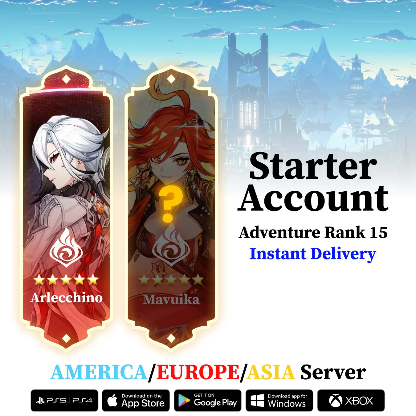 Genshin Impact Accounts for Sale β Reroll, Starter & Endgame